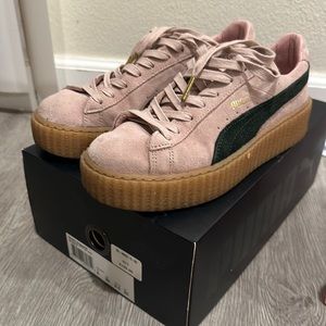 Pink FENTY Puma Creepers with Box